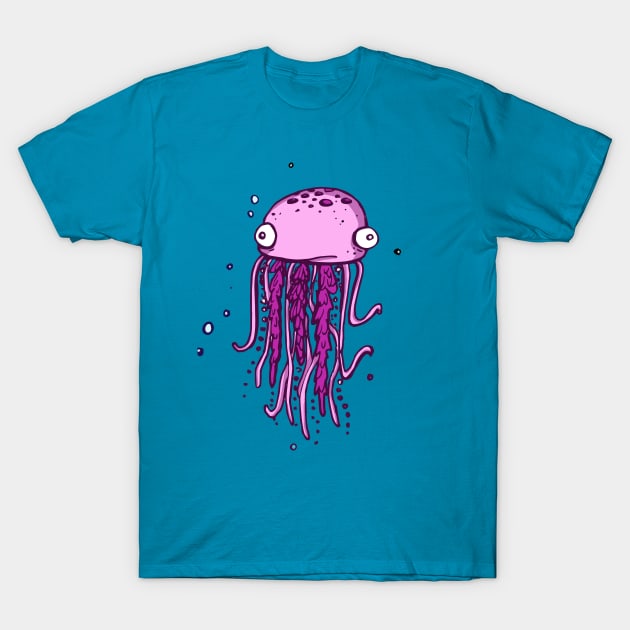 Awkward Jellyfish T-Shirt by laurenramer